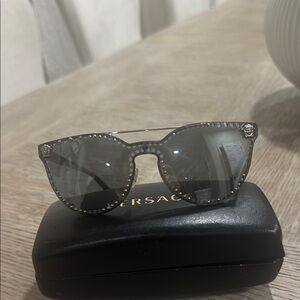 Versace Black Studded Sunglasses